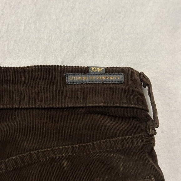 Citizens of Humanity Women's Skinny Leg Corduroy Pants Brown Size 29 USA Made - Picture 11 of 13
